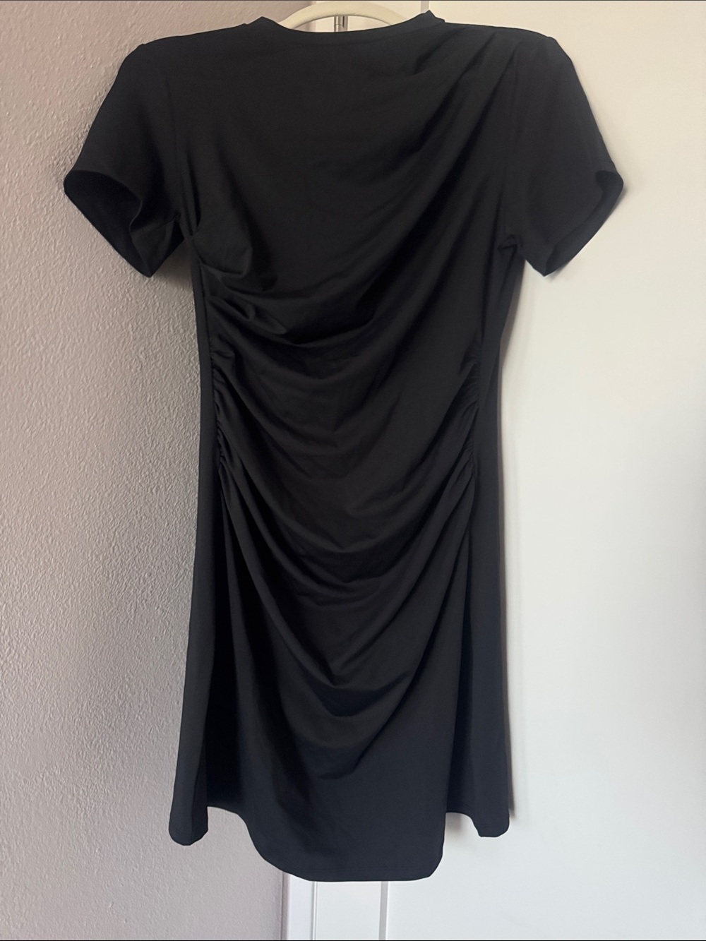 Halara Round Neck Short Sleeve A-Line Casual Mini Dress